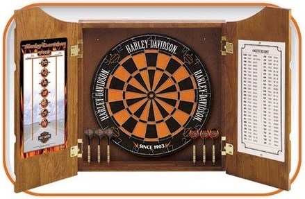 Dart World Harley Davidson Pine Cabinet